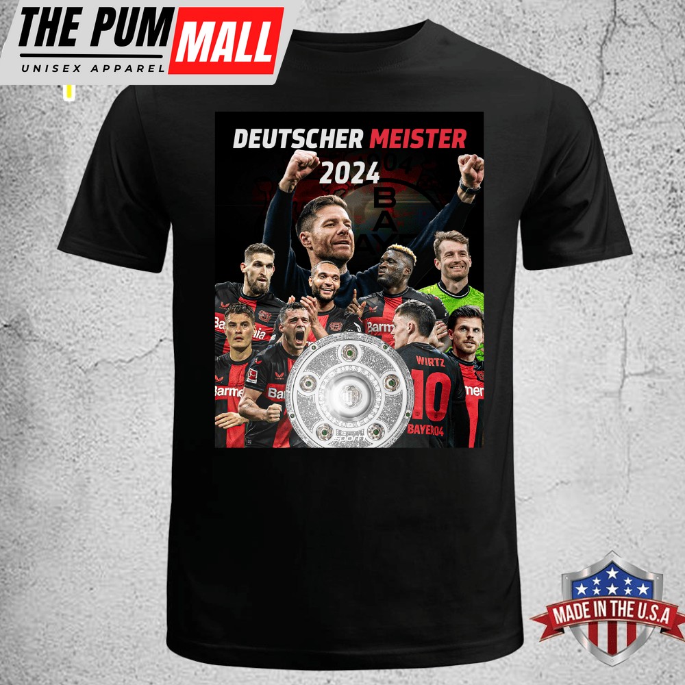 Original Bundesliga Deutscher Meister Bayer 04 Leverkusen Unisex T-shirt