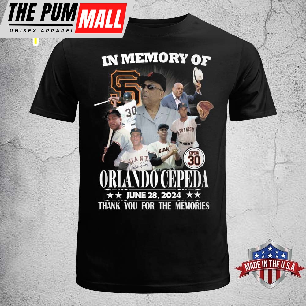 Orlando Cepeda June 28, 2025 Thank You The Memory T-Shirt