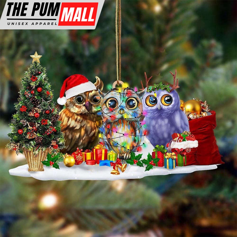 Owl Christmas Ornament Cute Owl Christmas Tree Decorations Hanging 2023 Gift Ideas Limited Edition