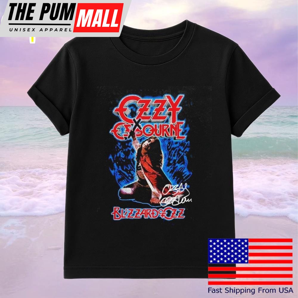 Ozzy Osbourne Blizzard Of Ozz Vintage Album Signature T-Shirt