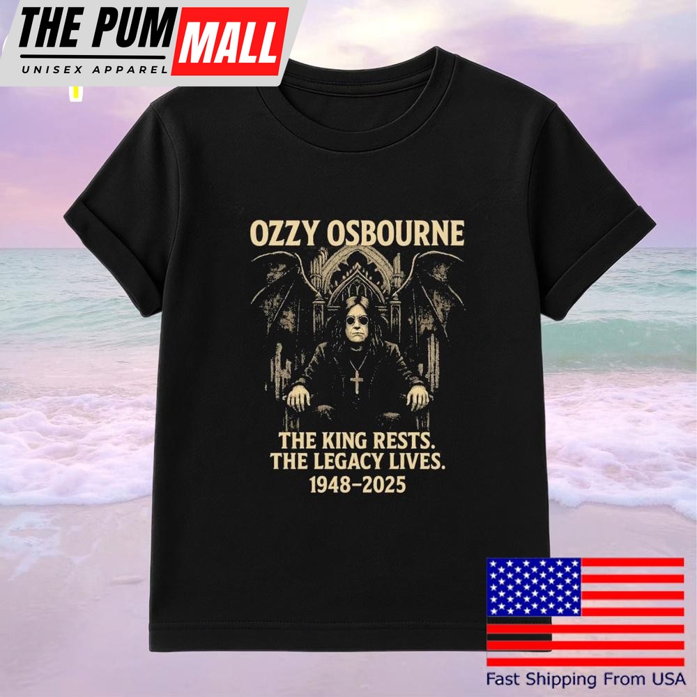 Ozzy Osbourne The King Rests The Legacy Lives 1948-2025 T-Shirt
