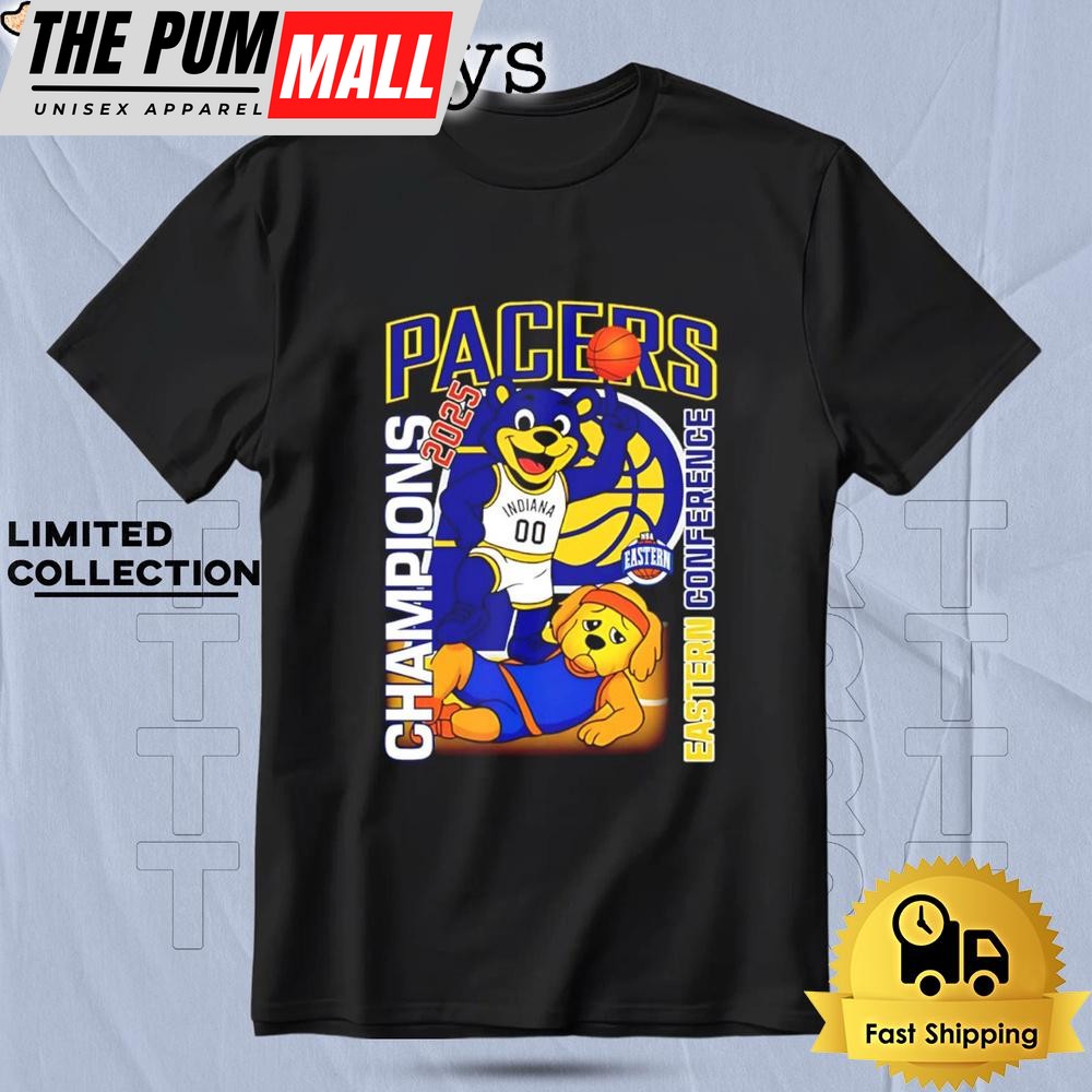 Pacers 2025 Eastern Conference Champions Mascot T Shirt