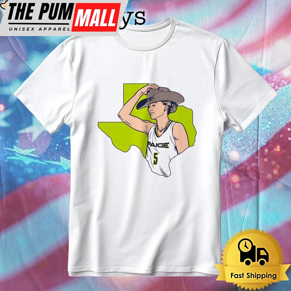 Paige Bueckers Cowboy Hat Dallas Wings Basketball T-Shirt