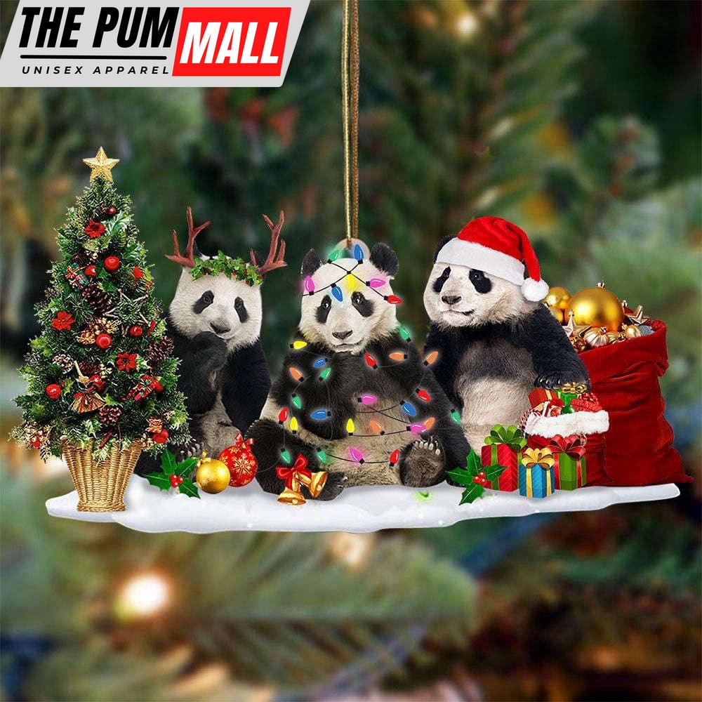 Panda Christmas Tree Ornament Cute Christmas Ornament Hanging Tree Xmas Decoration 2023 Limited Edition