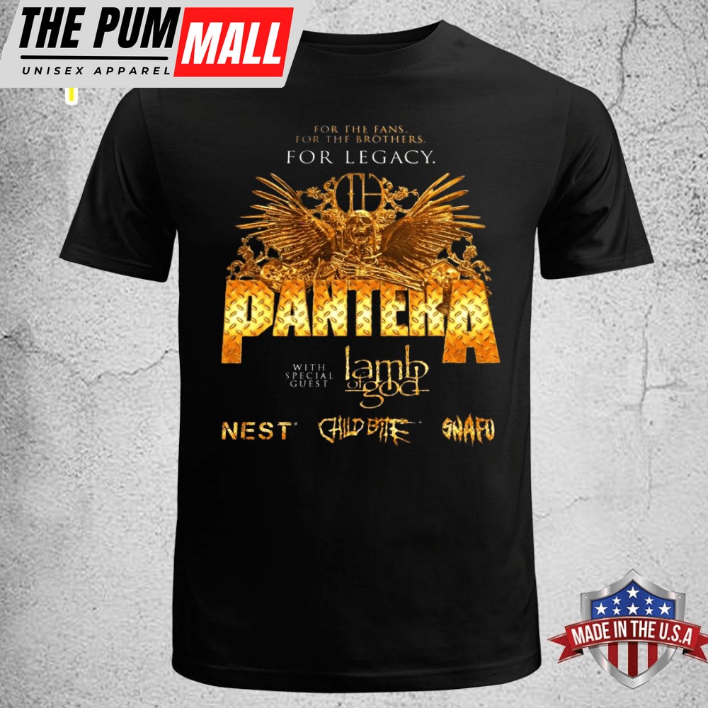 PANTERA For Legacy Tour 2025 Setlist Playlist T-shirt