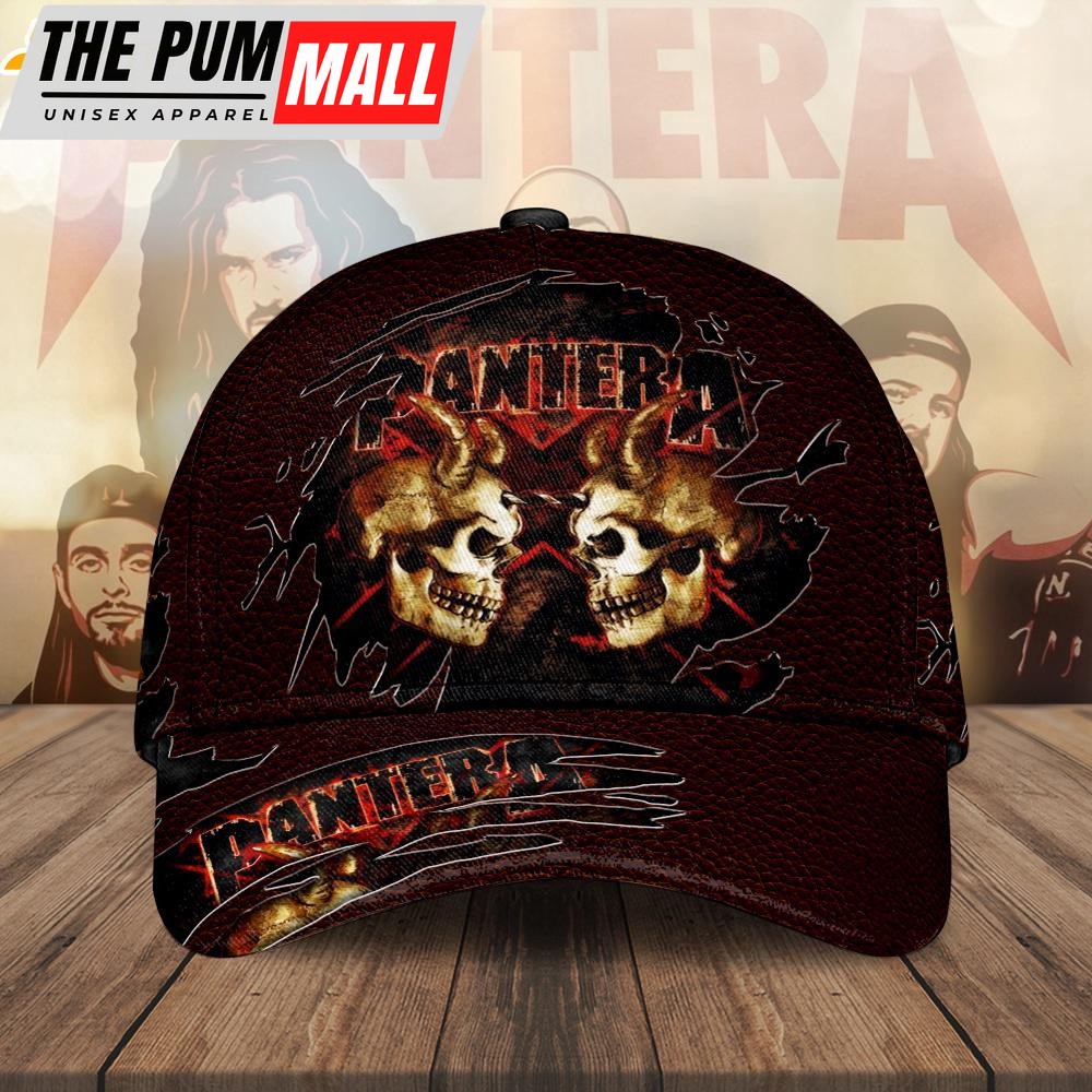 Pantera Music Skull Baseball Cap Print For Fans