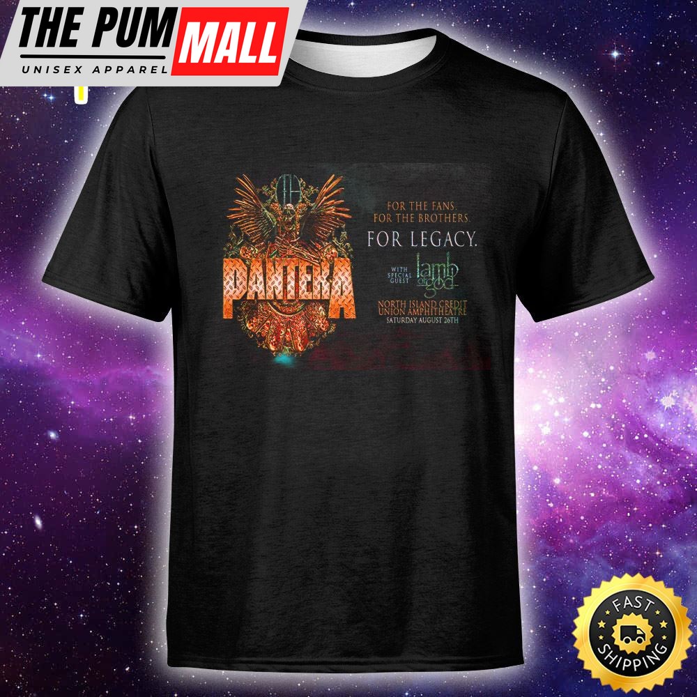 Pantera With Special Guest Lamb Of God San Diego Concerts 2025 Unisex T-shirt