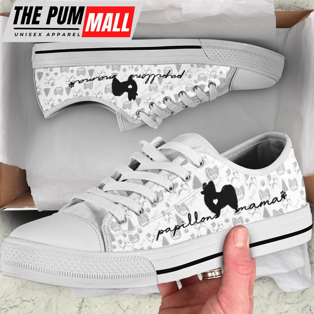 Papillon Low Top – Dog Walking Shoes Men Women – Dog Memorial Gift