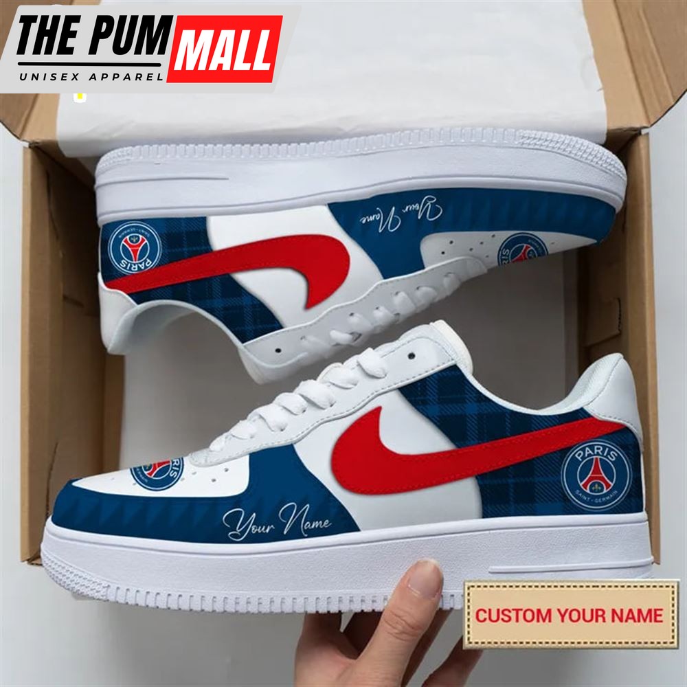 Paris Saint Germain 2024 Logo Cutsom Name AF1 Sneaker