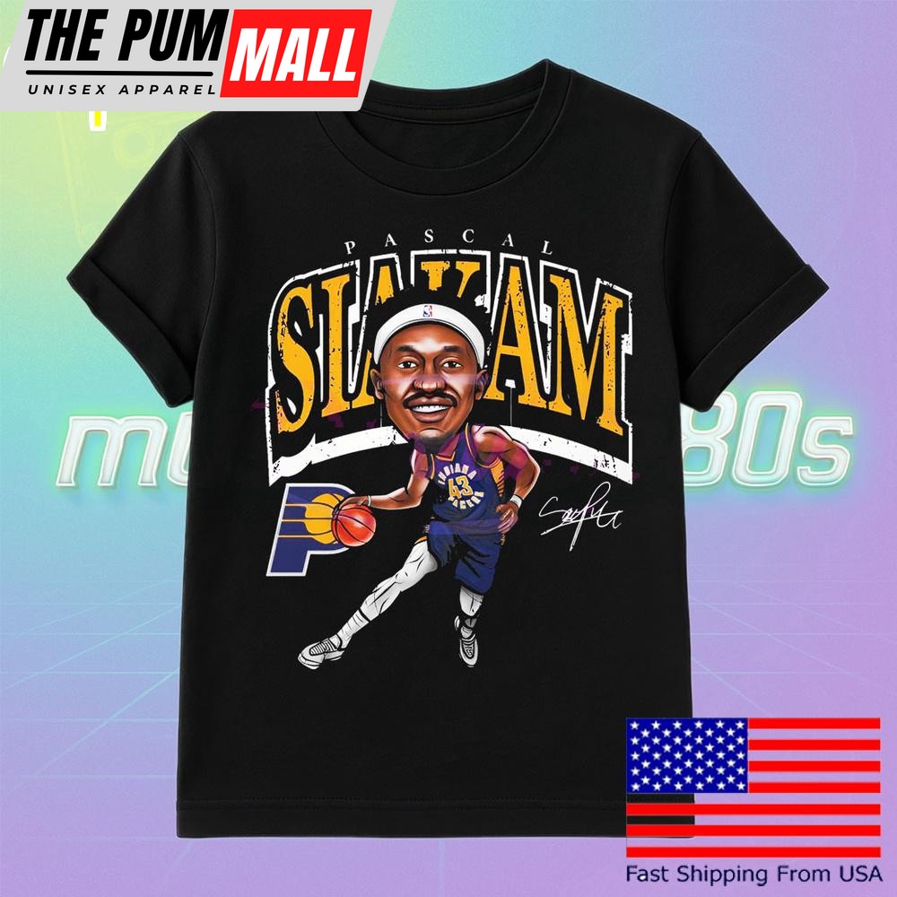 Pascal Siakam Indiana Pacers Basketball Cartoon T Shirt