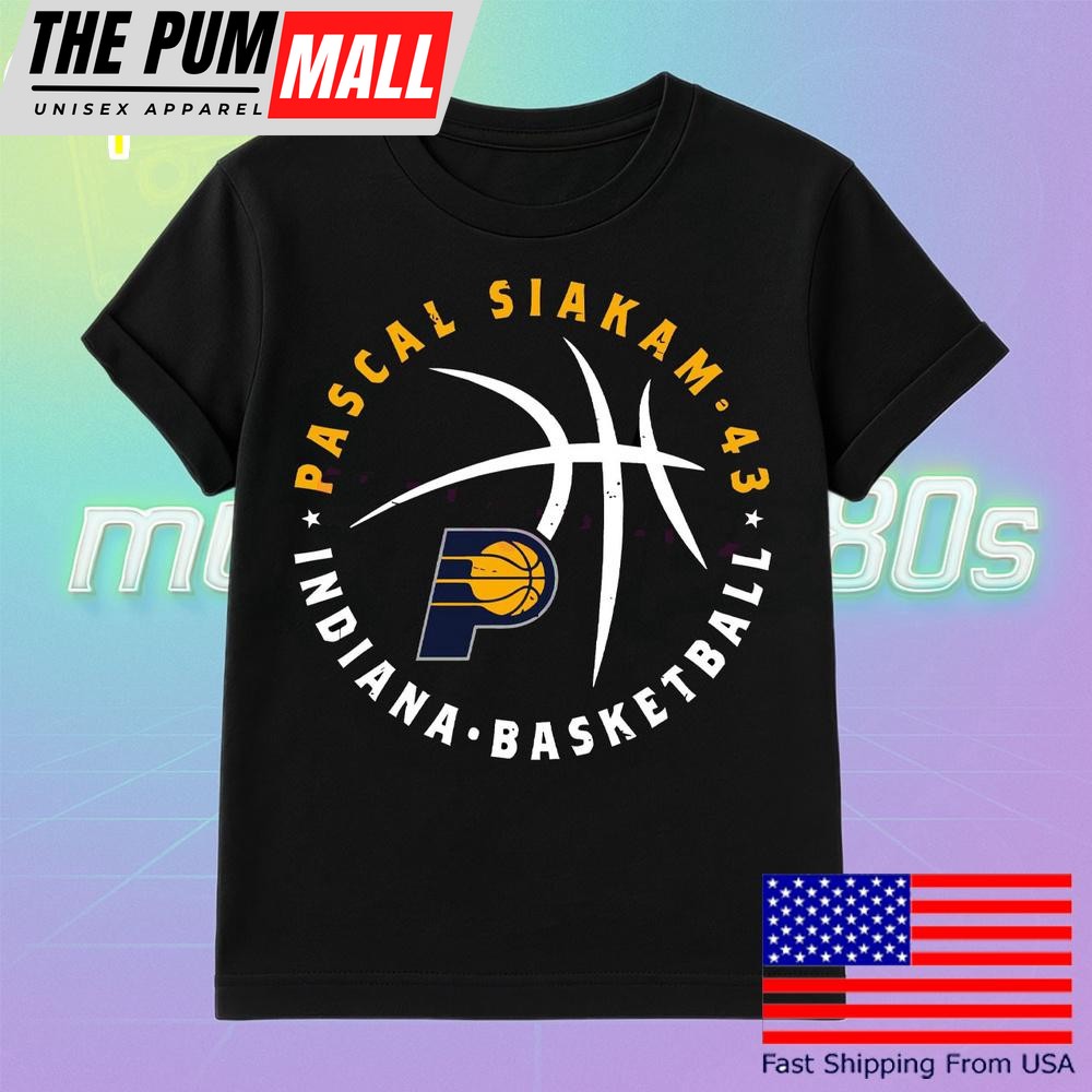 Pascal Siakam Indiana Pacers Basketball Player Ball T Shirt