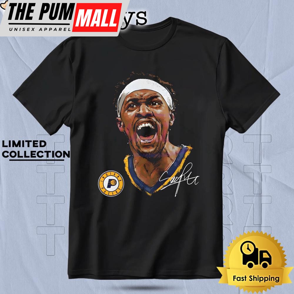 Pascal Siakam Indiana Pacers Portrait T Shirt