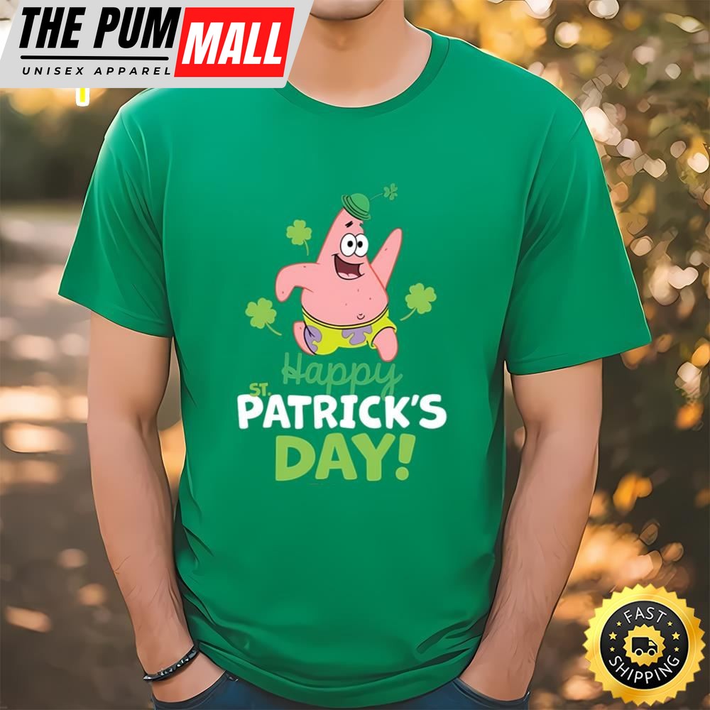 Patrick Star Spongebob Squarepants Happy St. Patricks Day T-Shirt