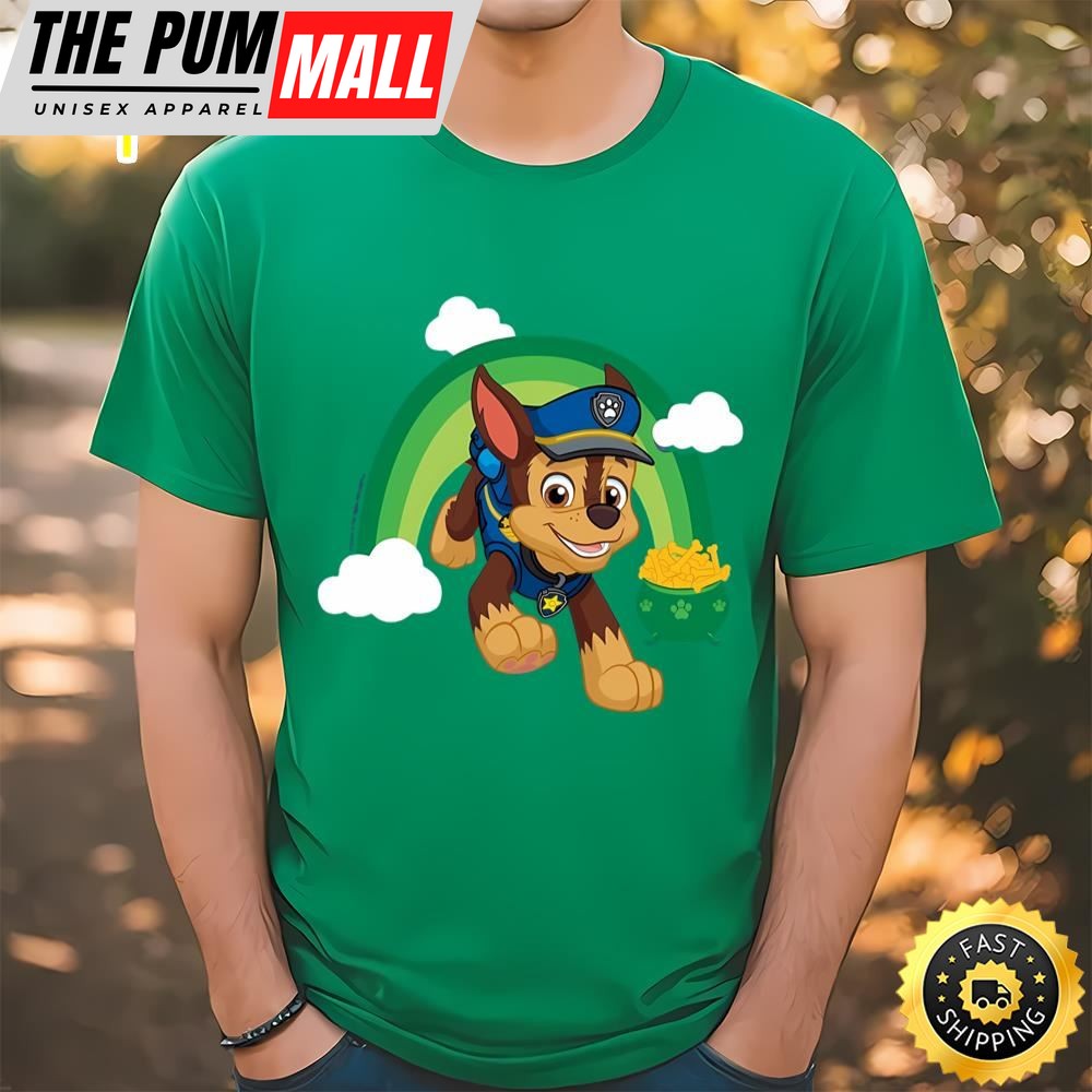 Paw Patrol St. Patricks Day Chase The Rainbow T-Shirt