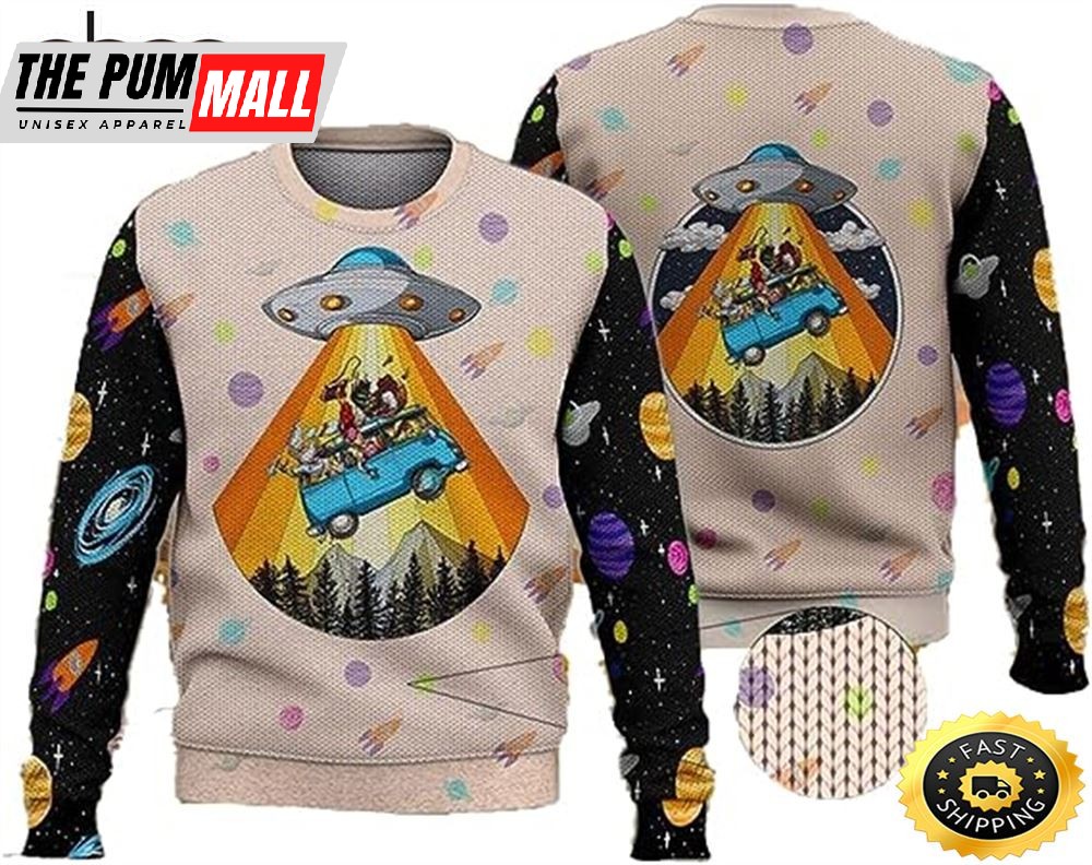 Peace Ugly Hippie Mens Sweater Winter Holiday