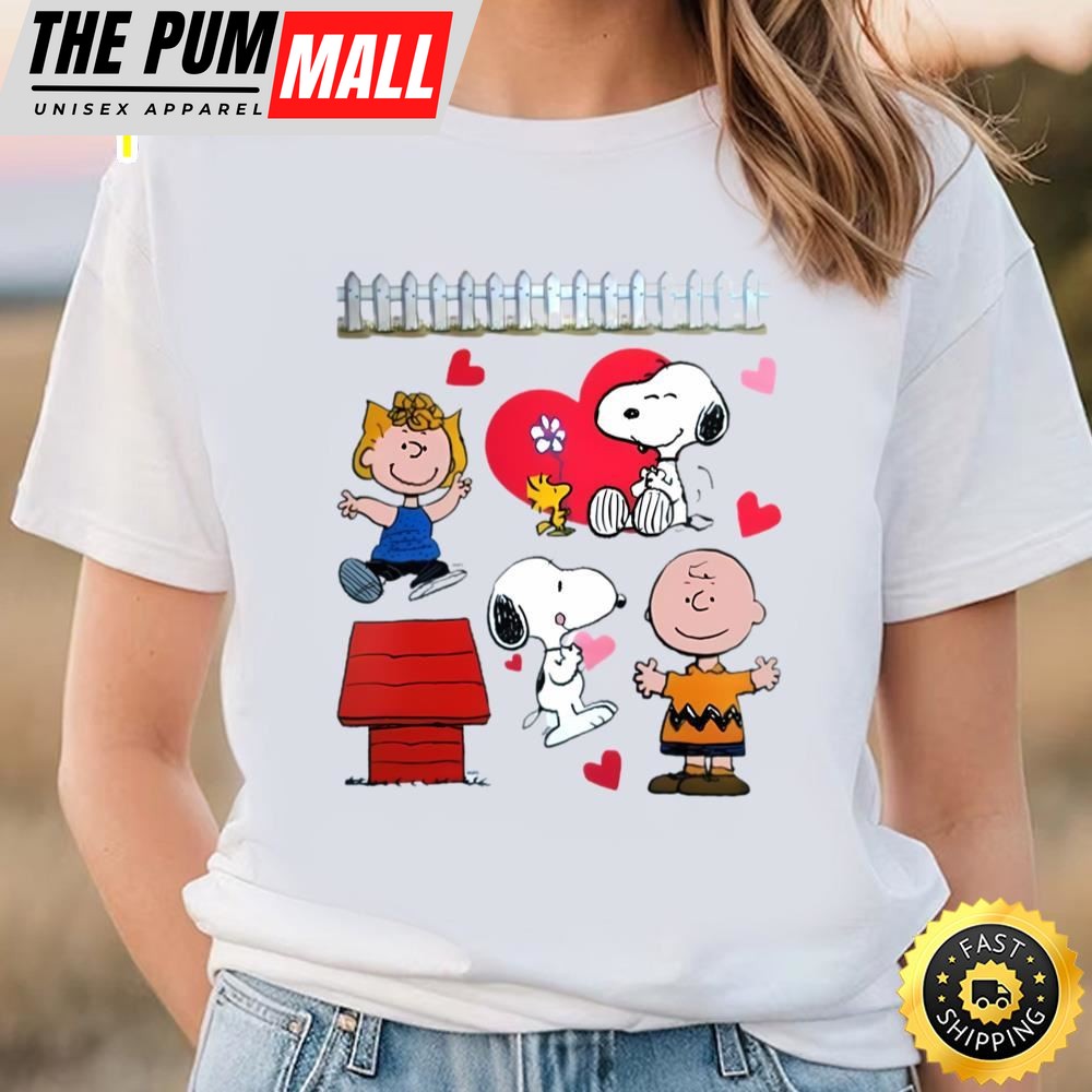 Peanuts Character Valentine Shirt