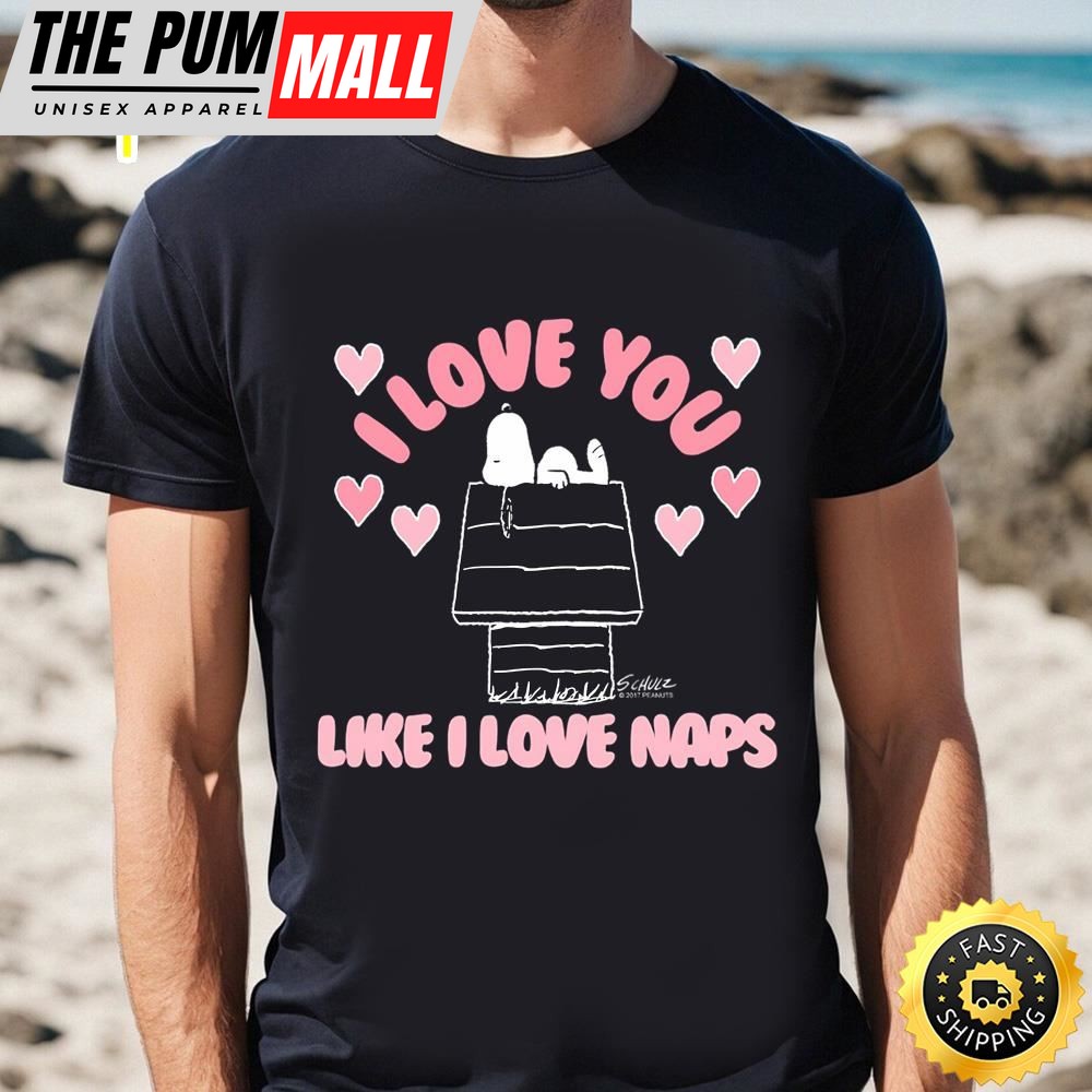Peanuts Love You Like Naps Valentine T-Shirt