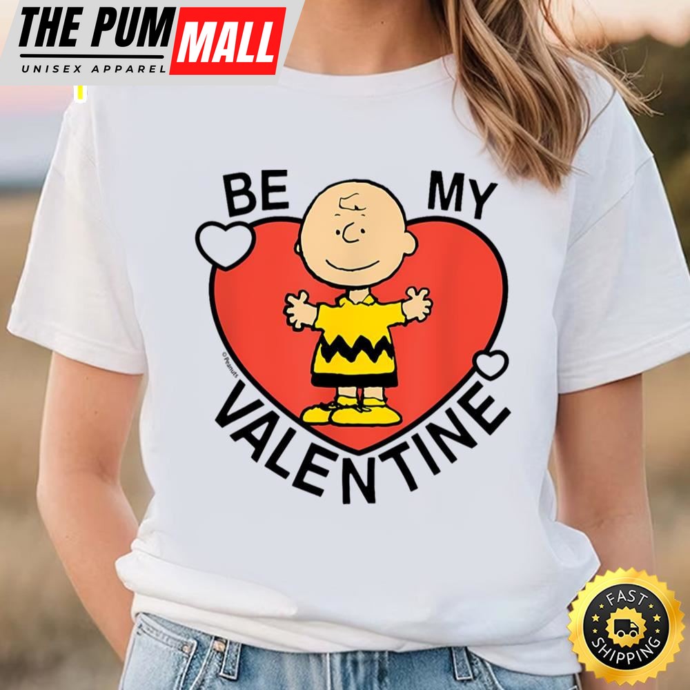 Peanuts Valentine Charlie Brown Heart T-Shirt