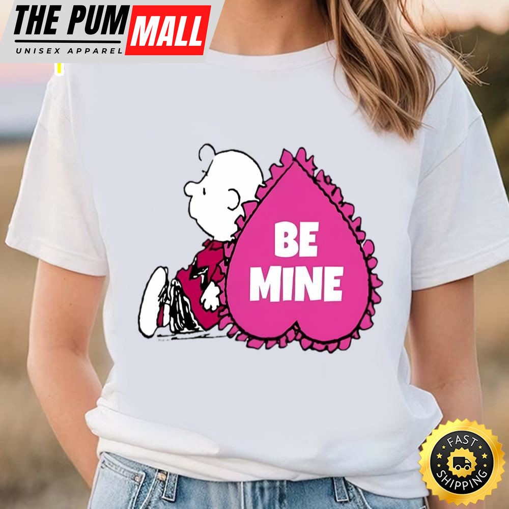 Peanuts Valentine Day Charlie Brown Heart T-shirt