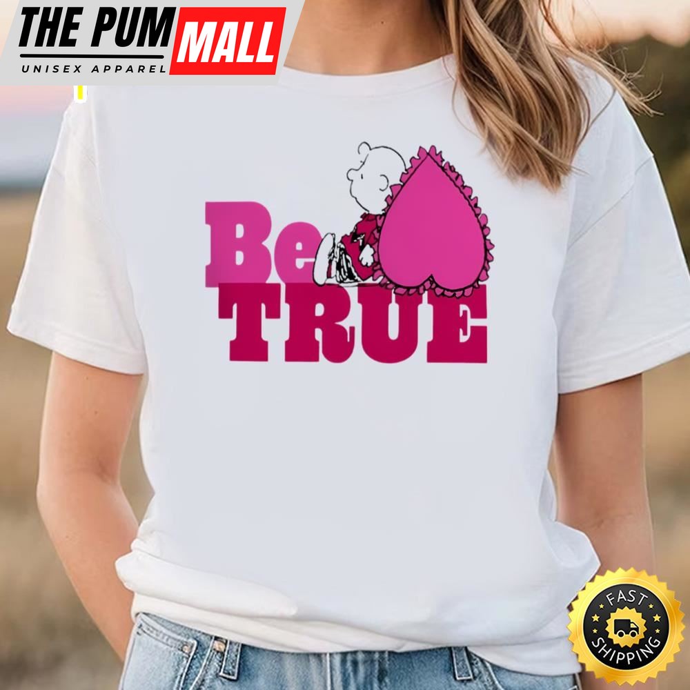 Peanuts Valentines Day Charlie Brown Be True Baby T-Shirt