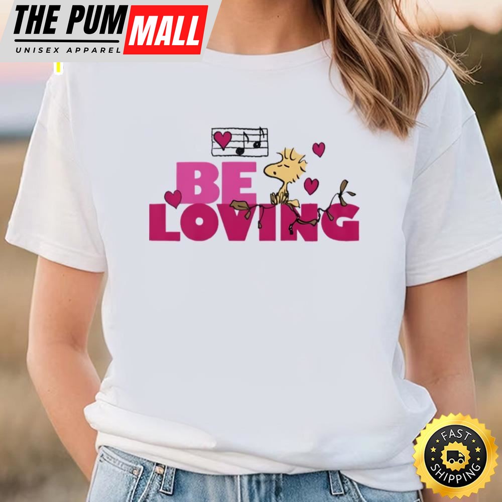 Peanuts Valentines Day Woodstock Be Loving T-Shirt