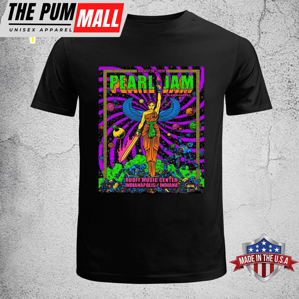 Pearl Jam Dark Matter 2024 Tour Indianapolis Poster Unisex T-Shirt