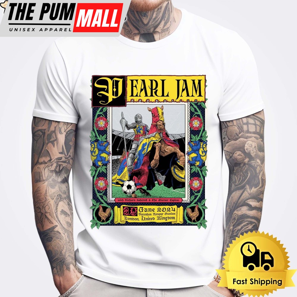 Pearl Jam Dark Matter Tour At United Kingdom June 29 2024 Unisex T-Shirt