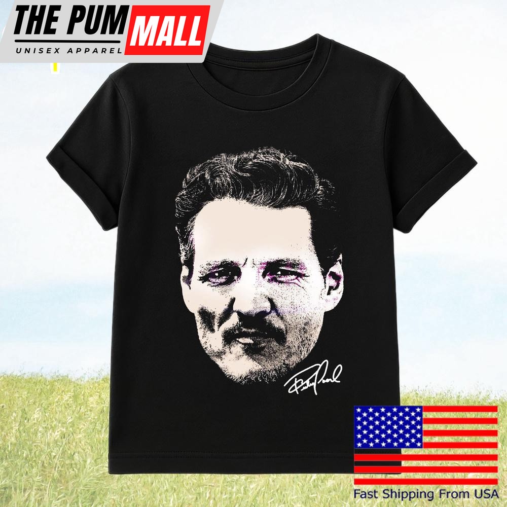 Pedro Pascal Portrait Retro Fan T-Shirt