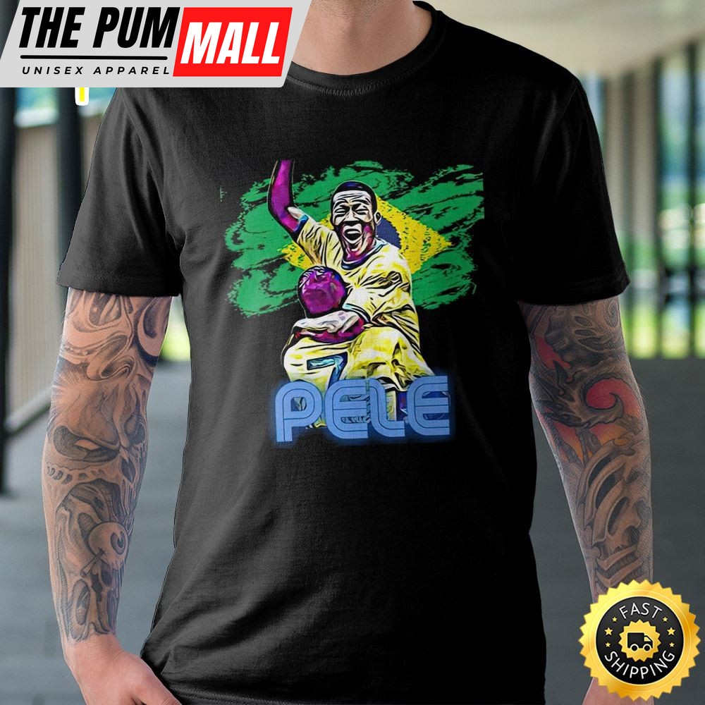 Pele Brazil Legend Number 10 Art Football Unisex T-shirt