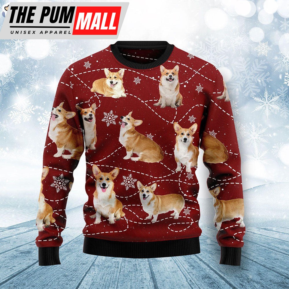 Pembroke Welsh Corgi Xmas Dog Lover Ugly Christmas Sweater – Christmas Gift For Friends