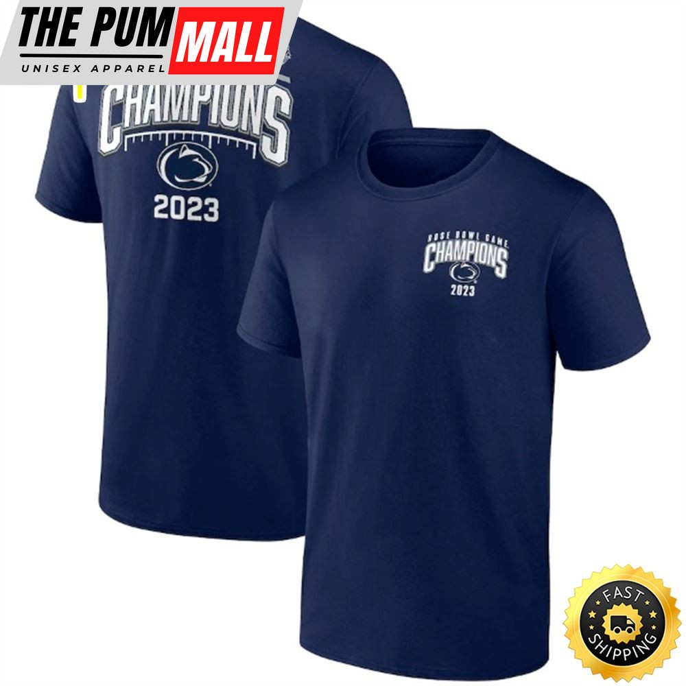 Penn State Nittany Lions Branded 2023 Rose Bowl Champions Navy T-shirt