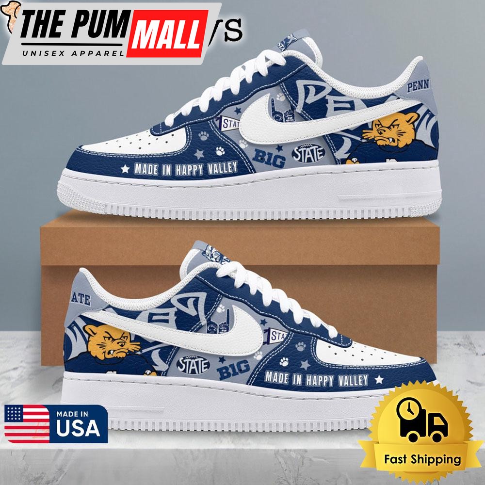 Penn State Nittany Lions Made In happy Valley Air Force 1 Shoes