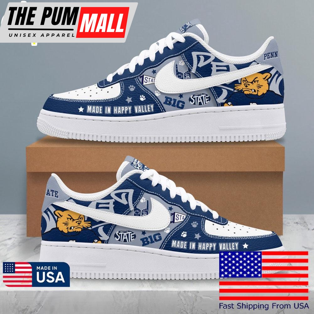 Penn State Nittany Lions Made In happy Valley Air Force 1 Shoes