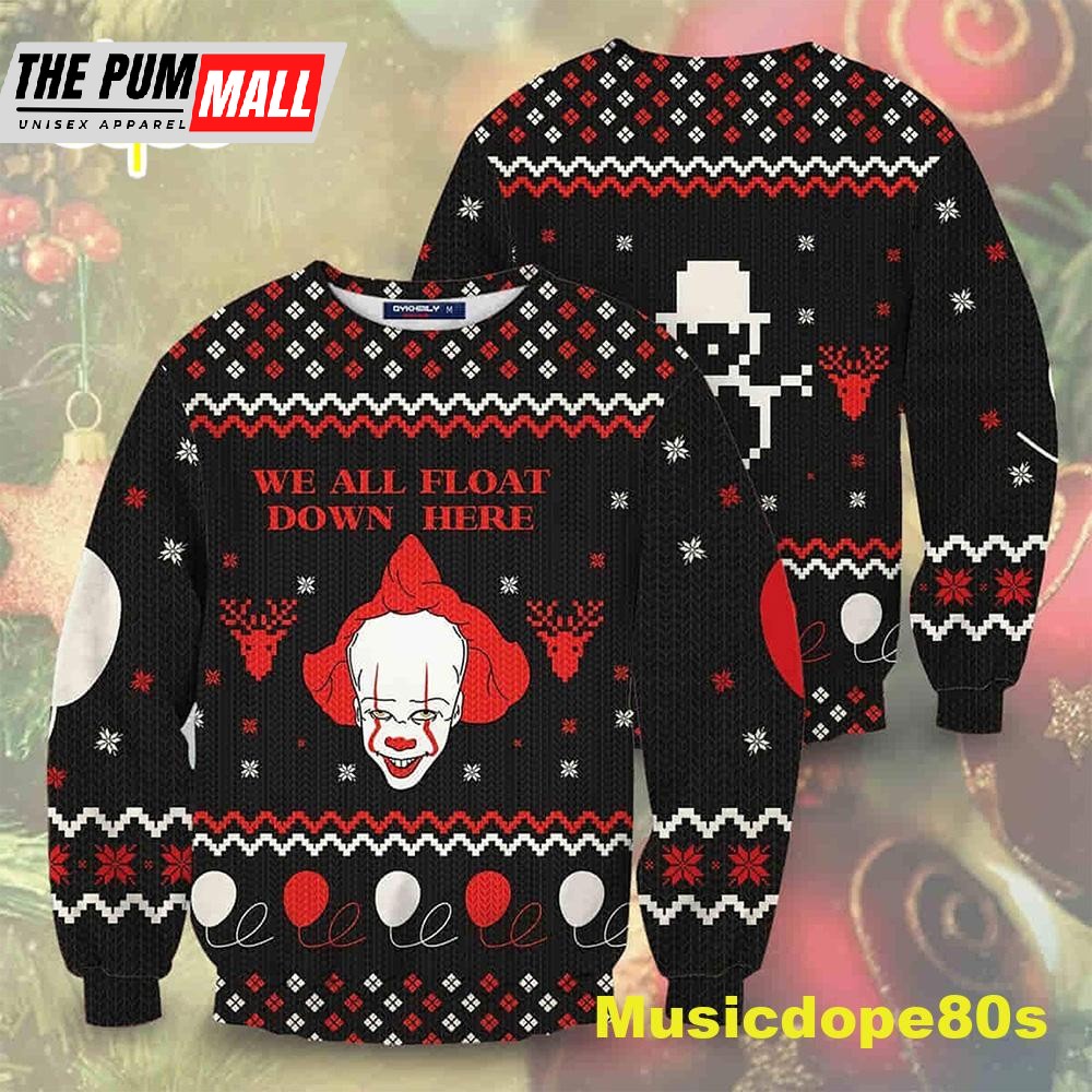 Penny Wise Ugly Christmas Halloween 2025 Sweater