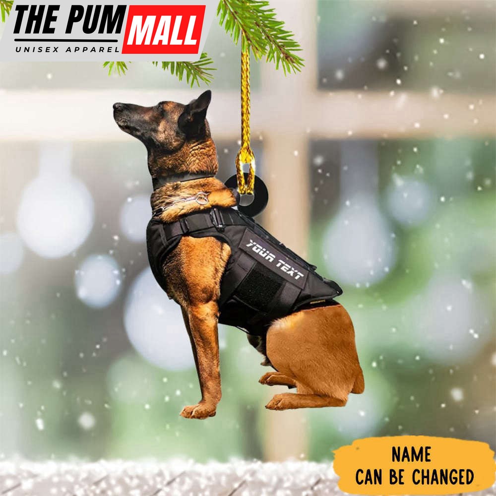 Persoalized Police Dog Ornament Police K9 Christmas Ornament Xmas Tree Decorations Limited Edition