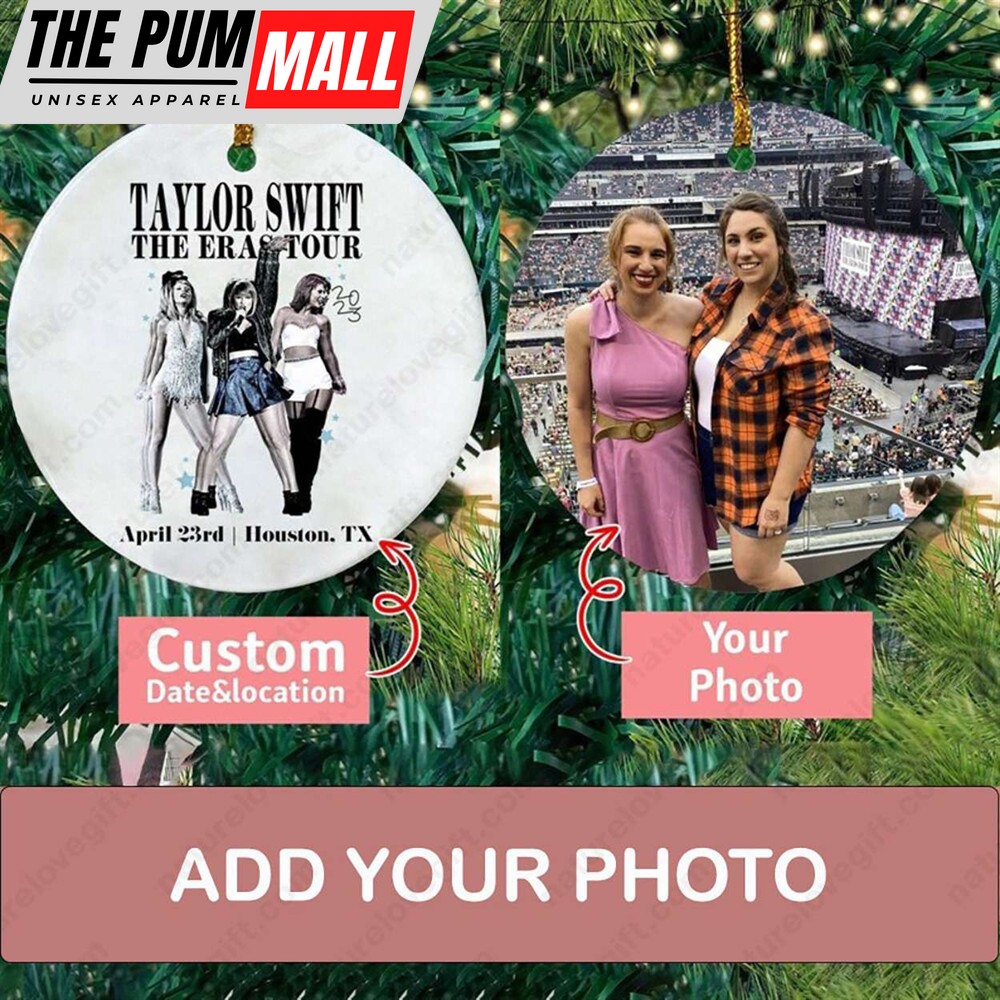 Personalised Photo Christmas Taylor Swift Ornament The Eras Tour Gift For Friends Limited Edition