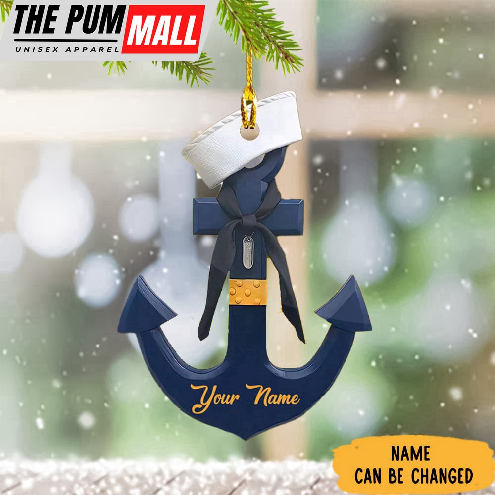 Personalized Anchor Christmas Ornament Anchor Christmas Tree Ornaments 2023 Limited Edition