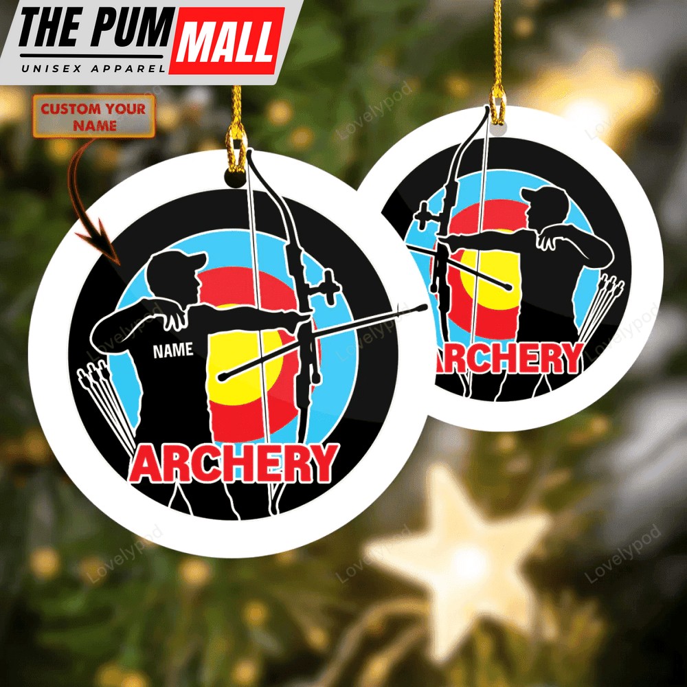 Personalized Archery Christmas Ornament, Christmas gift Limited Edition