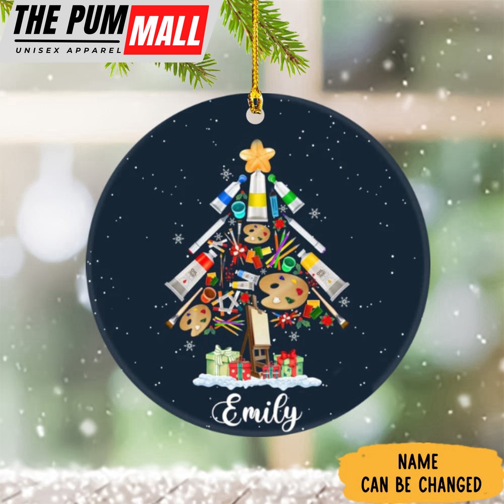 Personalized Artist Christmas Ornament Artist Ornament Gifts For Art Teacher Limited Edition