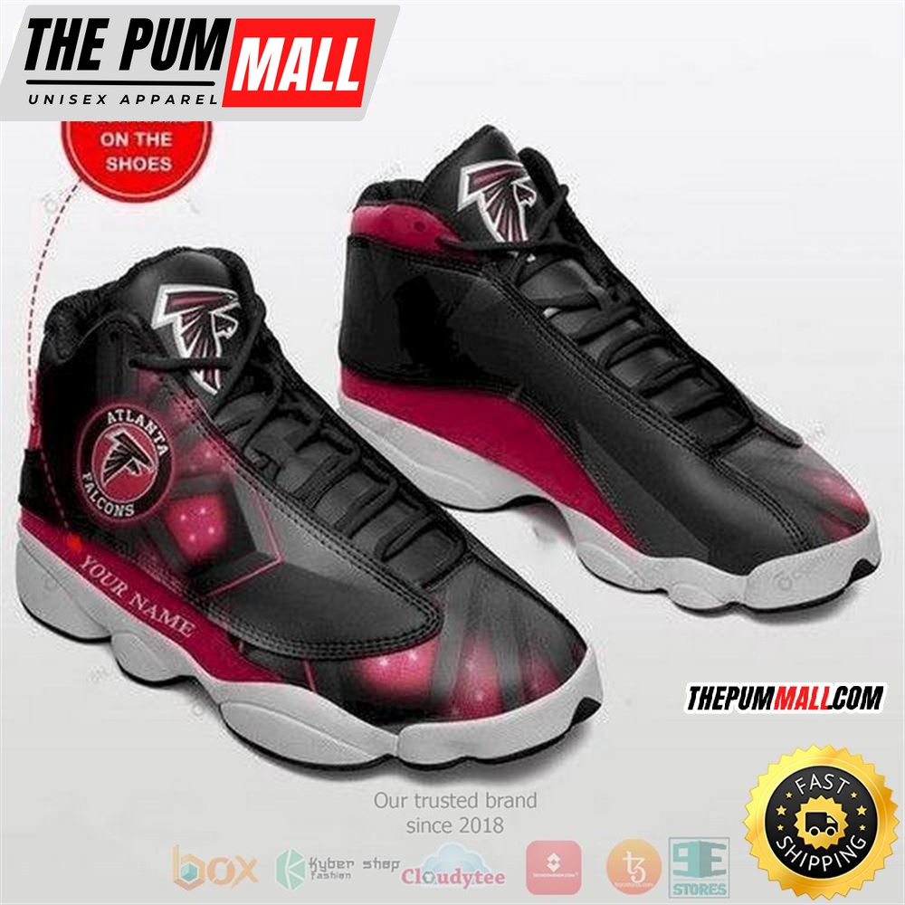 Personalized Atlanta Falcons Nfl Logo Custom Air Jd 13 Shoes