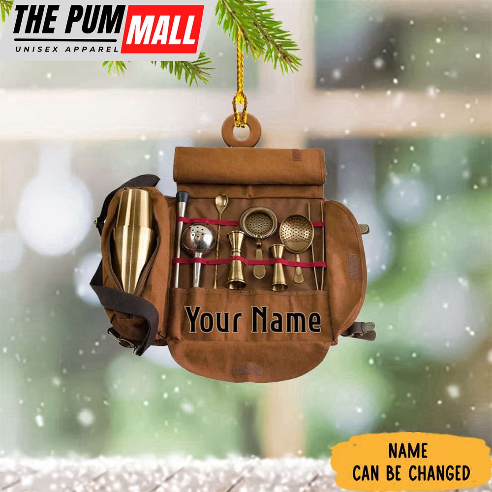 Personalized Bartender Christmas Ornament Unique Christmas Tree Decorations Gift Limited Edition