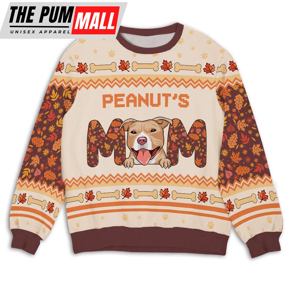 Personalized Best Dog Mom Ugly Christmas Sweater For Christmas Day