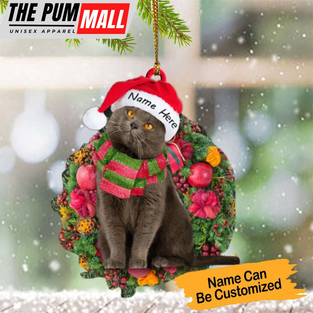 Personalized Black Cat Christmas Ornament Pet Lover Cat Ornaments For Christmas Tree Limited Edition
