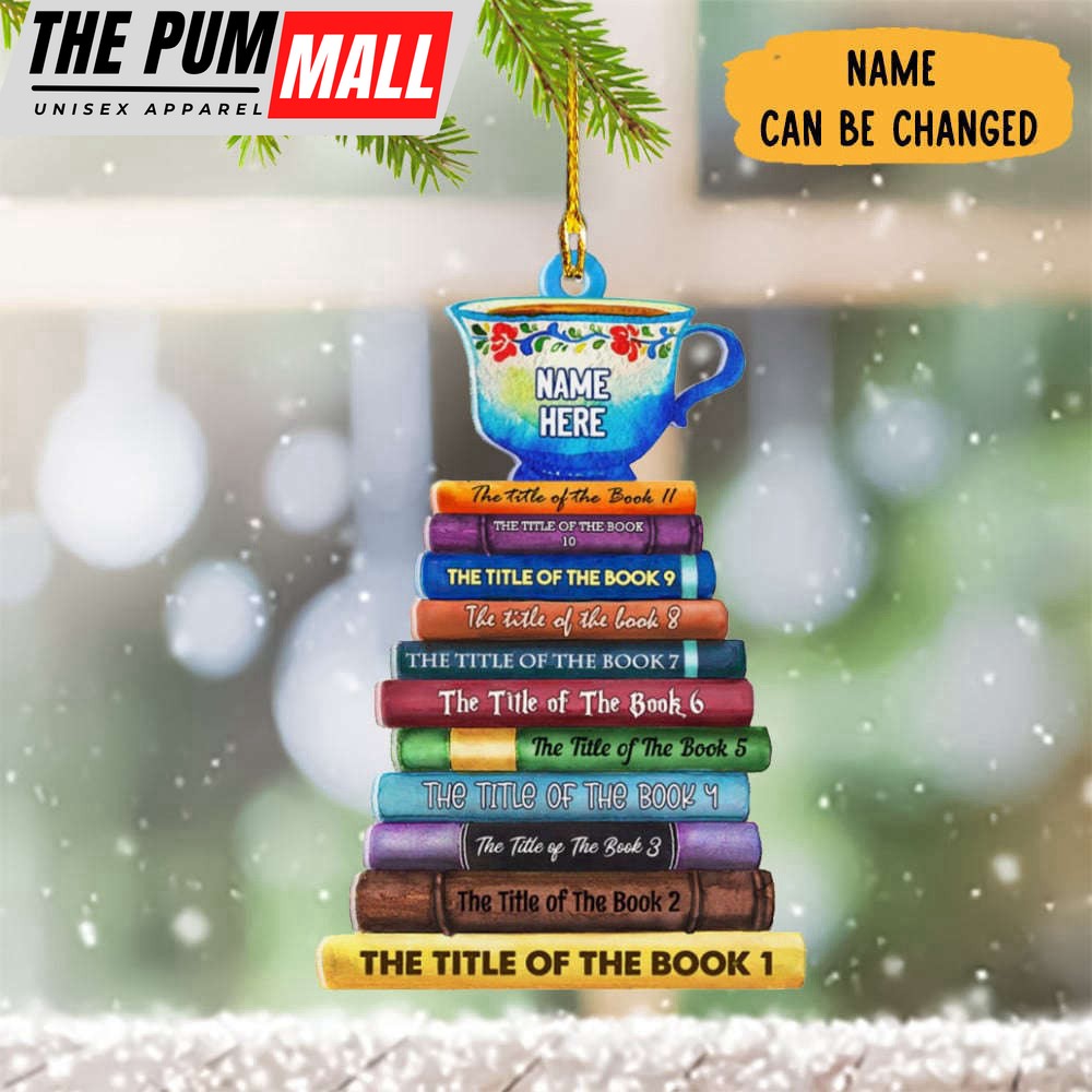 Personalized Book Christmas Ornament Book Lover Christmas Ornament Decoration Gifts Limited Edition