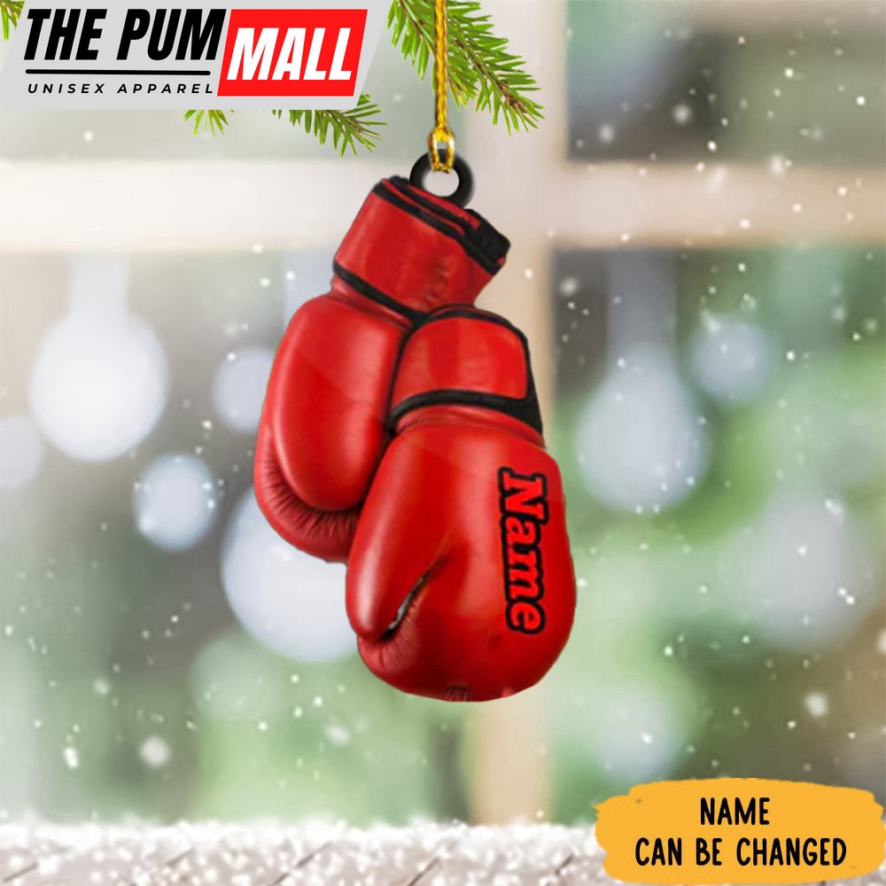 Personalized Boxing Ornament Boxing Gloves Christmas Ornament Decoration Gifts Limited Edition