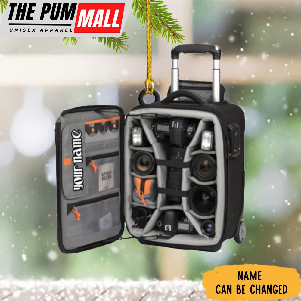 Personalized Camera Bag Ornament Tree Decorations Best Christmas Gifts For Photographers Limited Edition