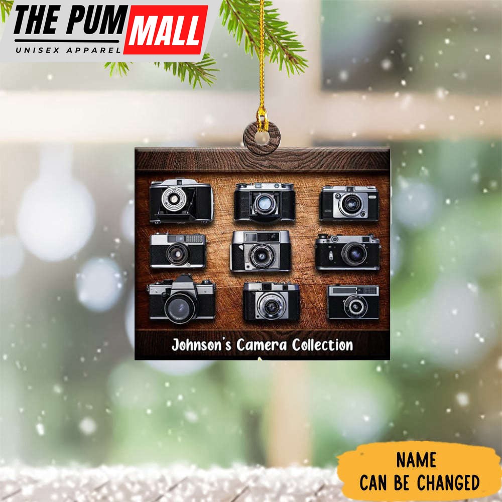 Personalized Camera Christmas Ornament My Camera Collection Ornament Xmas Tree Decor Limited Edition