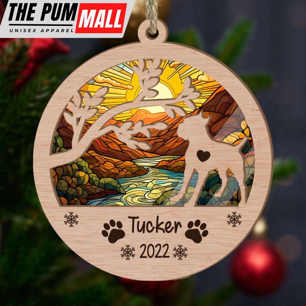 Personalized Cane Corso Circle Branch Tree Suncatcher Ornament Gift for Dog Lover Limited Edition