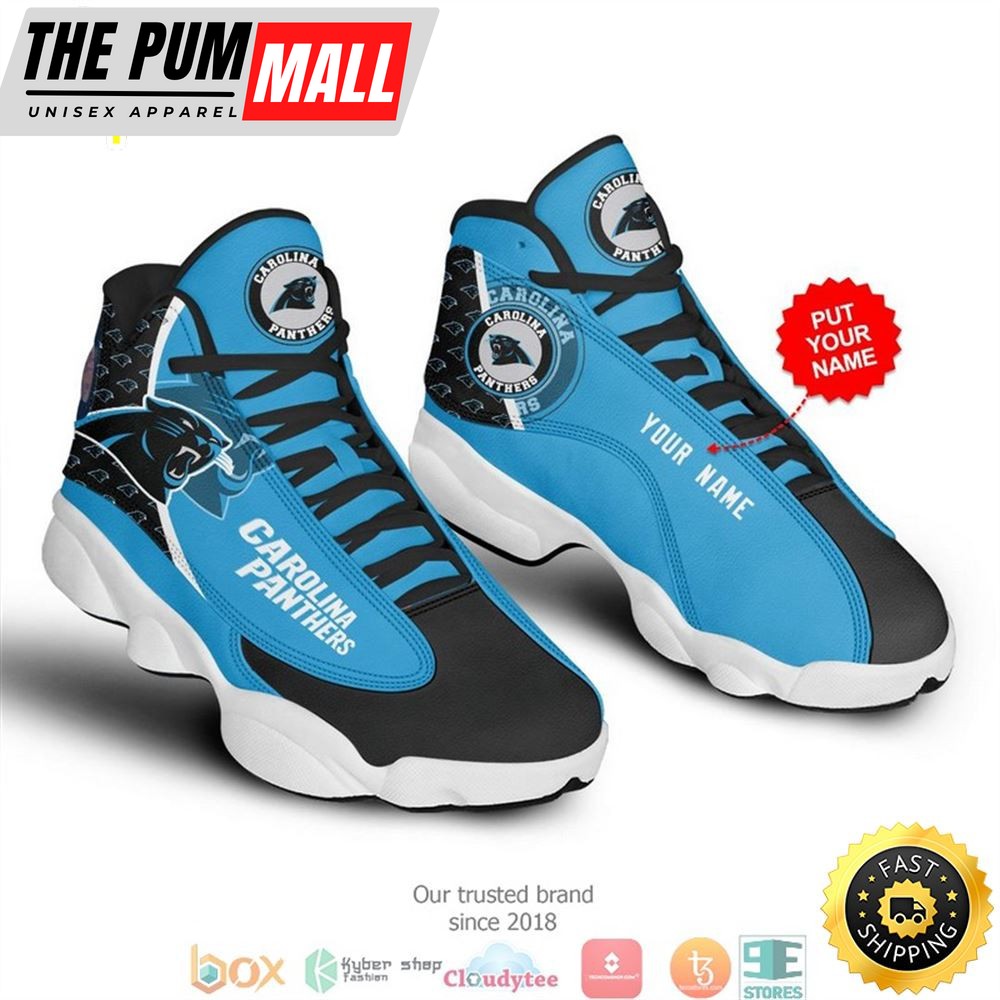 Personalized Carolina Panthers Nfl 3 Football Air Jd 13 Sneaker Shoes