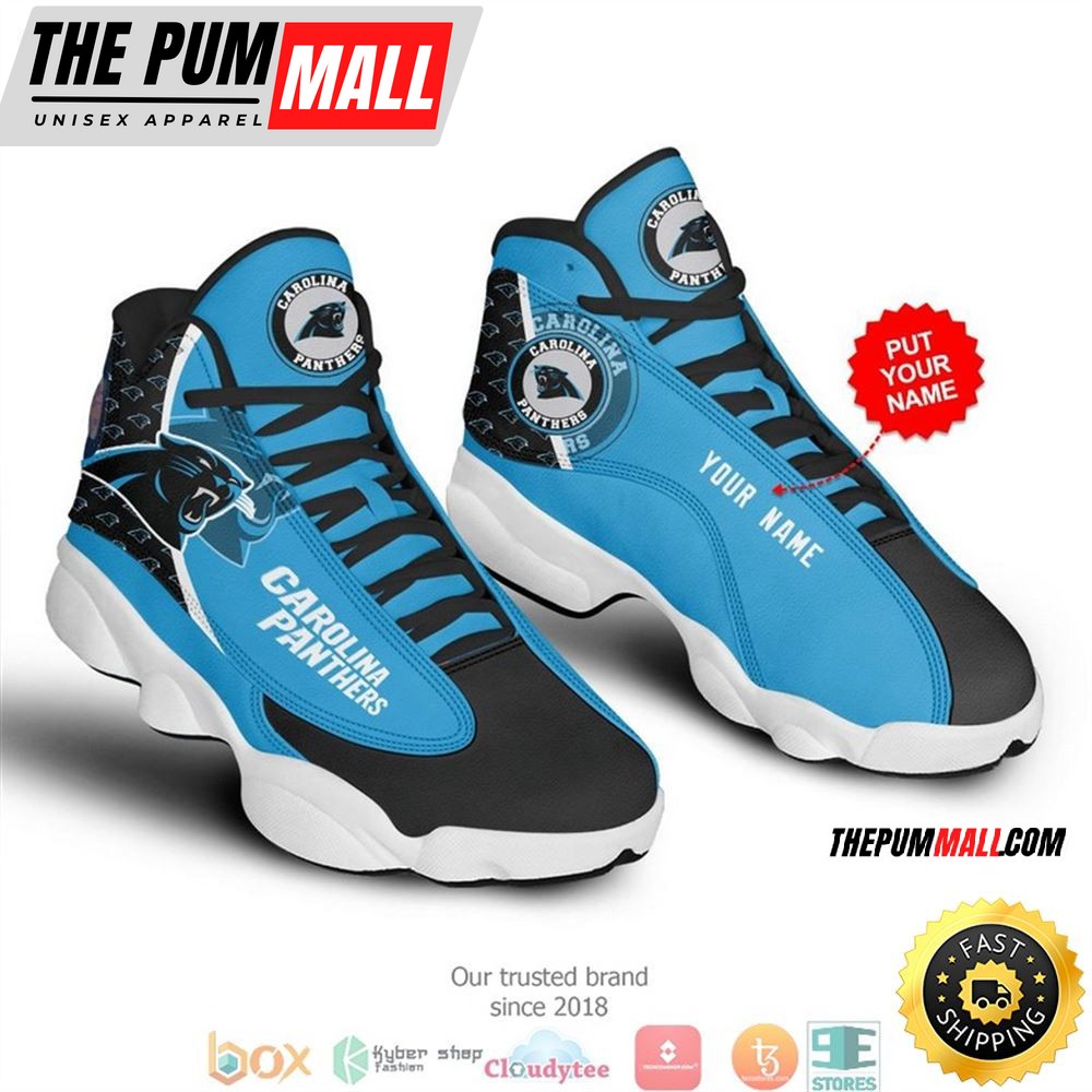 Personalized Carolina Panthers Nfl 3 Football Air Jd 13 Sneaker Shoes